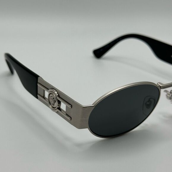 VERSACE Sunglasses VE2264 151387 Silver Dark Grey Unisex NEW main image 10